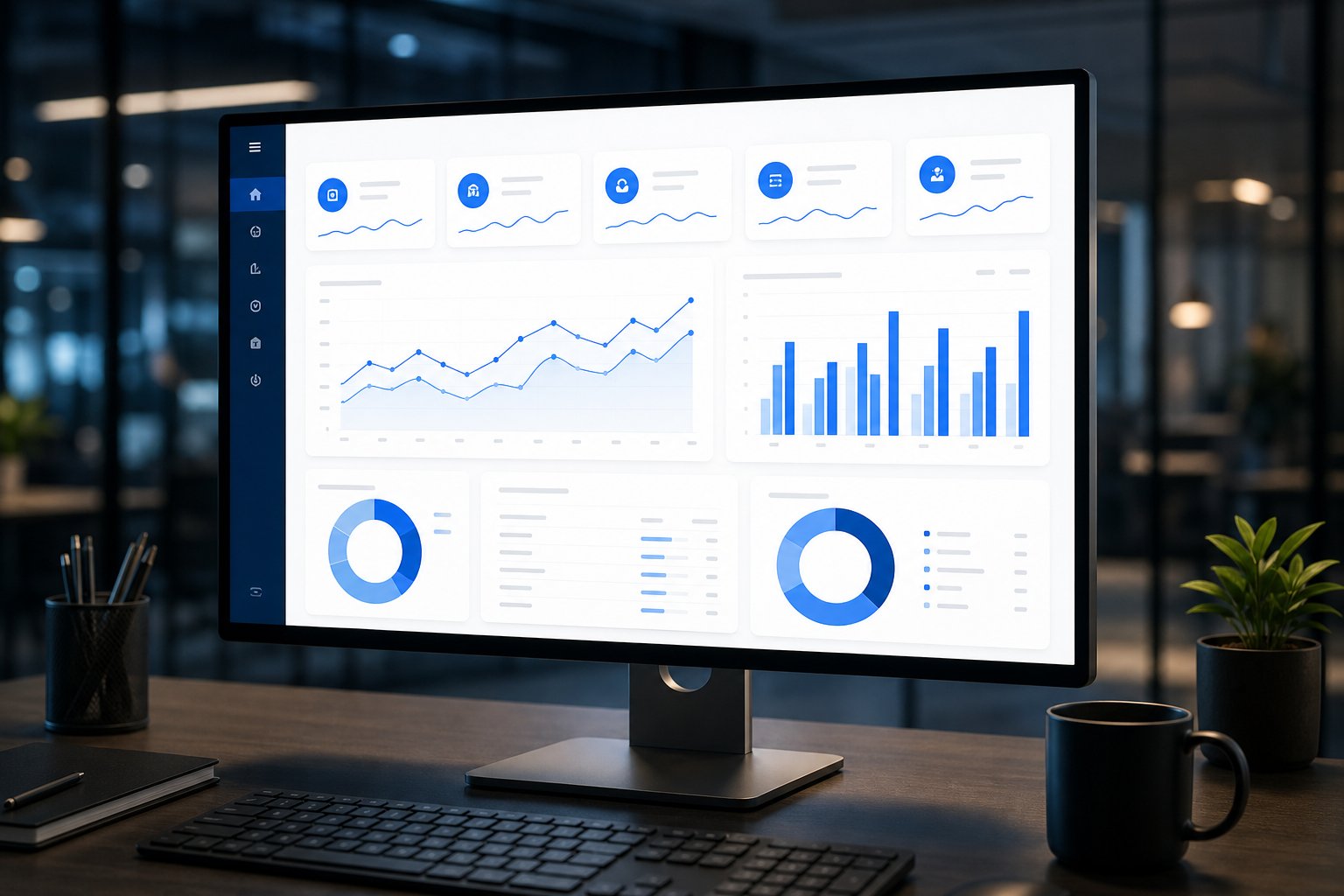 Analytics Dashboard web project screenshot
